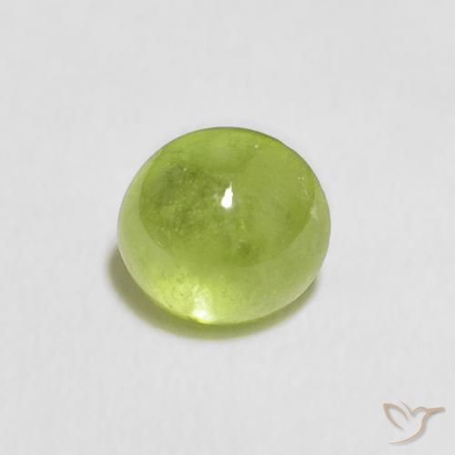 0.52ct طبيعي أخضر حيوي سيفين, بيضوي, شفاف