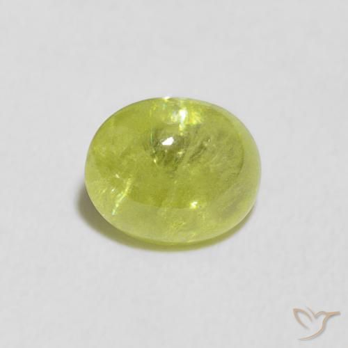 1.23ct طبيعي أخضر حيوي سيفين, بيضوي, شفاف