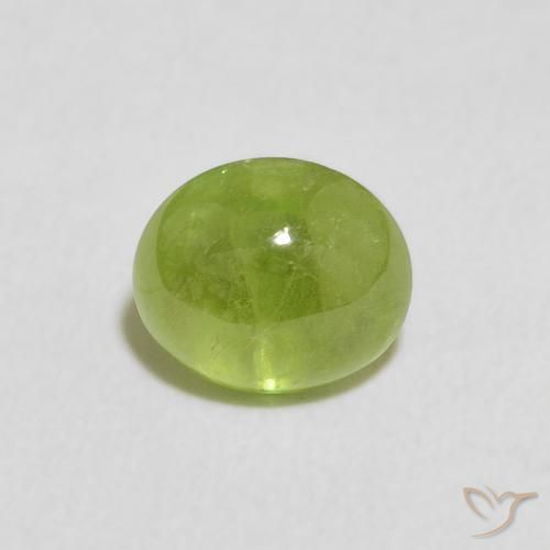 1.32ct طبيعي أخضر متوسط سيفين, بيضوي, شفاف