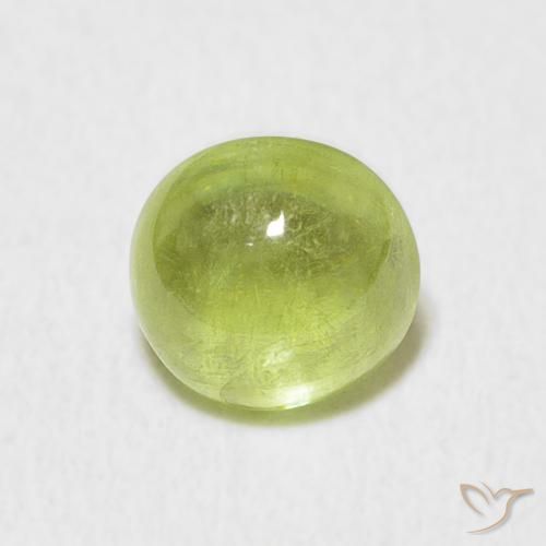 1.67ct طبيعي ليمون اخضر سيفين, بيضوي, شفاف