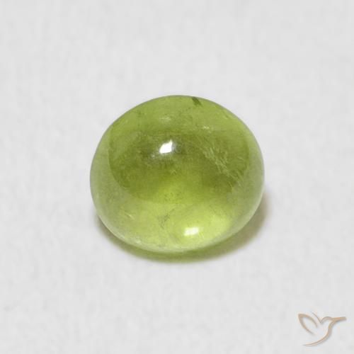 0.69ct طبيعي اخضر زاهى سيفين, بيضوي, شفاف