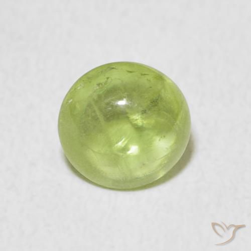 1.37ct طبيعي اخضر فاتح سيفين, بيضوي, شفاف