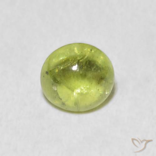 1.38ct طبيعي ليمون اخضر سيفين, بيضوي, شفاف