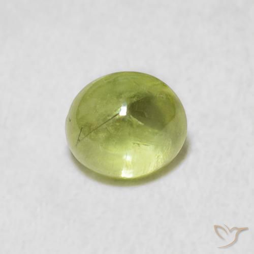 1.42ct طبيعي ليمون اخضر سيفين, بيضوي, شفاف