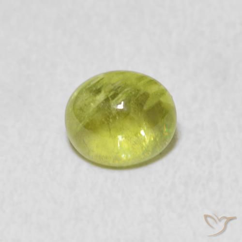 1.22ct طبيعي ليمون اخضر سيفين, بيضوي, شفاف