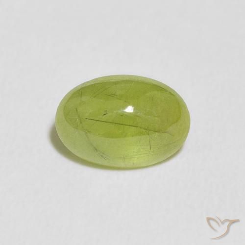 1.91ct طبيعي أخضر زيتوني سيفين, بيضوي, شفاف