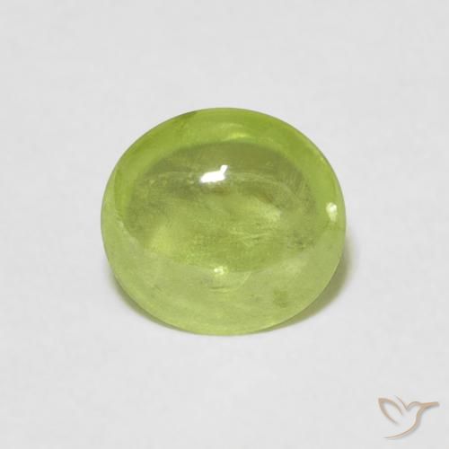 0.80ct طبيعي أخضر حيوي سيفين, بيضوي, شفاف