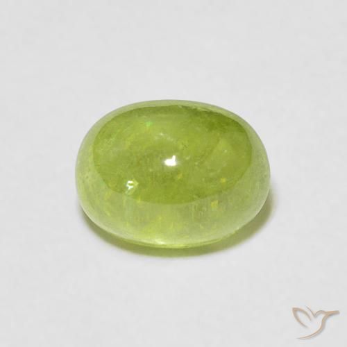 1.64ct طبيعي أخضر متوسط سيفين, بيضوي, شفاف
