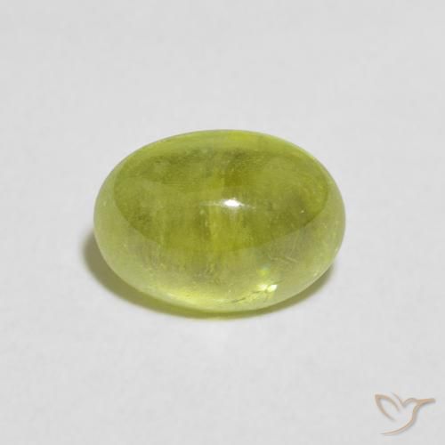 1.86ct طبيعي أخضر زيتوني سيفين, بيضوي, شفاف