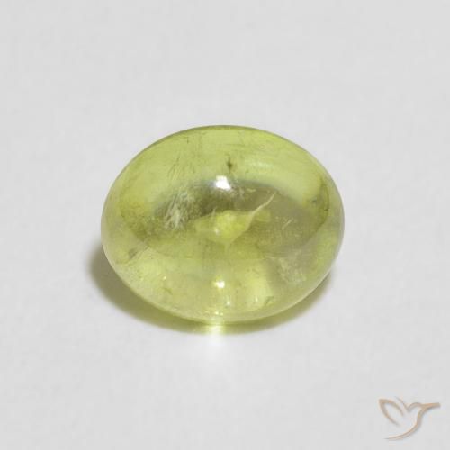 1.19ct طبيعي ليمون اخضر سيفين, بيضوي, شفاف