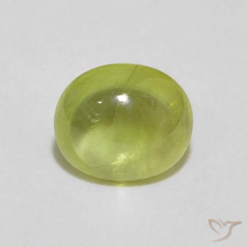 1.32ct طبيعي أخضر متوسط سيفين, بيضوي, شفاف