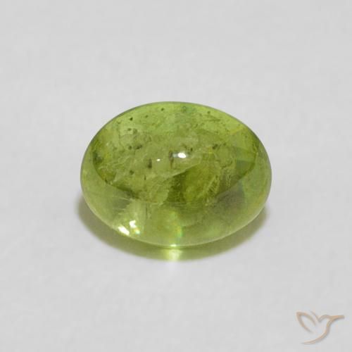 0.82ct طبيعي أخضر حيوي سيفين, بيضوي, شفاف
