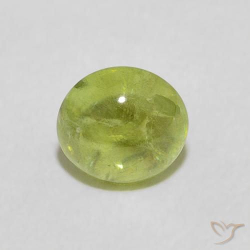 0.76ct طبيعي أخضر حيوي سيفين, بيضوي, شفاف