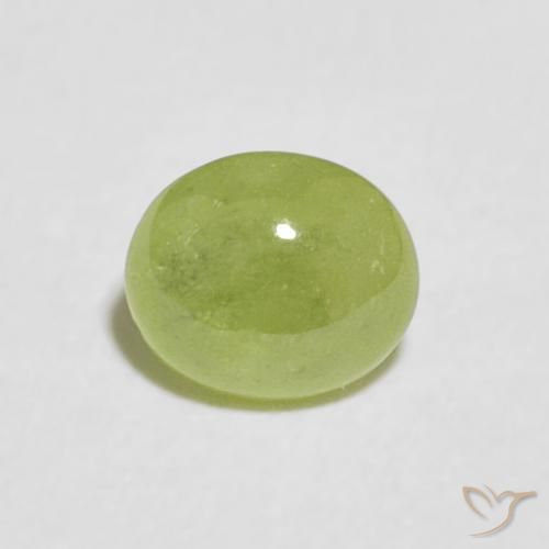0.82ct طبيعي أخضر حيوي سيفين, بيضوي, شفاف