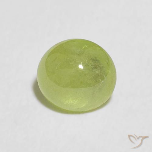 0.82ct طبيعي أخضر حيوي سيفين, بيضوي, شفاف