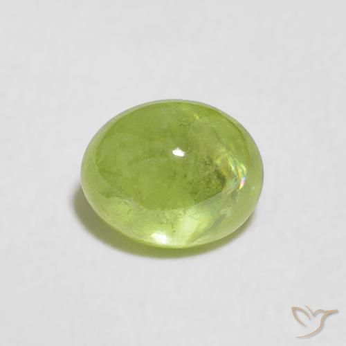 0.89ct طبيعي أخضر حيوي سيفين, بيضوي, شفاف