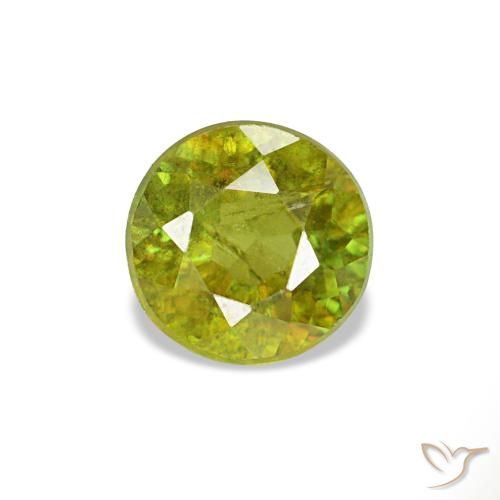 0.40ct أخضر ترابى دافئ سفين, مستدير, قليلا جدا