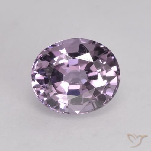 0.78ct طبيعي أرجوانى متوسط الإسبنيل, بيضوي, VVS-VS