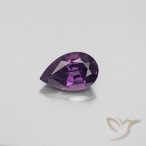 1.27ct طبيعي أرجواني غامق الإسبنيل, شكل الكمثرى, VVS-VS