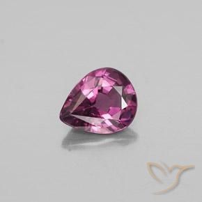 1.03ct طبيعي أرجوانى داكن-متوسط الإسبنيل, شكل الكمثرى, قليلا جدا