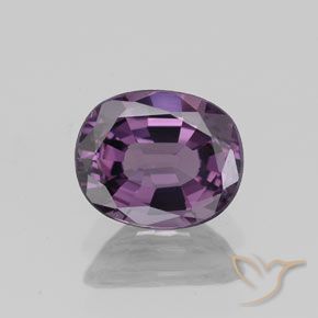 1.23ct طبيعي أرجوانى عنبى الإسبنيل, بيضوي, VVS-VS