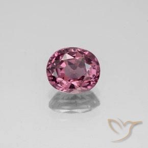 1.41ct طبيعي أرجوانى متوسط الإسبنيل, بيضوي, قليلا جدا