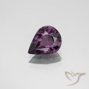 1.34ct طبيعي أرجوانى عنبى الإسبنيل, شكل الكمثرى, قليلا جدا