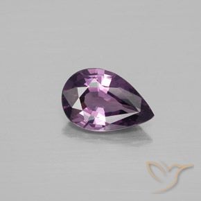 1.12ct طبيعي أرجوانى متوسط الإسبنيل, شكل الكمثرى, قليلا جدا