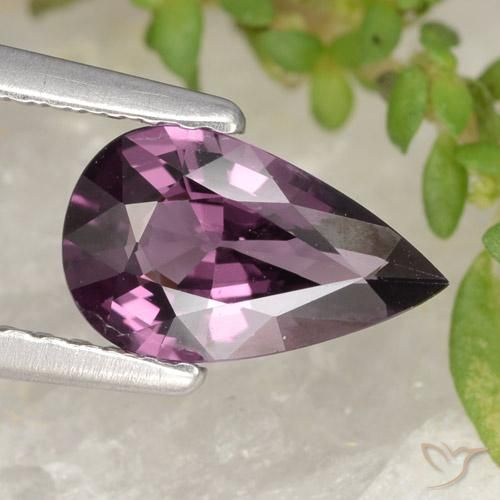 1.06ct طبيعي أرجوانى غامق الإسبنيل, شكل الكمثرى, VVS