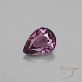 1.33ct طبيعي أرجوانى غامق الإسبنيل, شكل الكمثرى, VVS