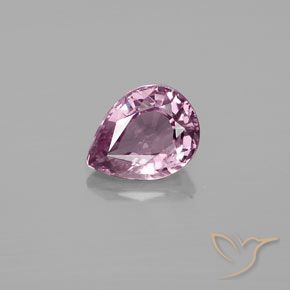 1.15ct طبيعي أرجوانى-رمادى الإسبنيل, شكل الكمثرى, قليلا جدا