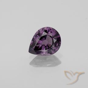 1.08ct طبيعي أرجوانى غامق الإسبنيل, شكل الكمثرى, VVS-VS