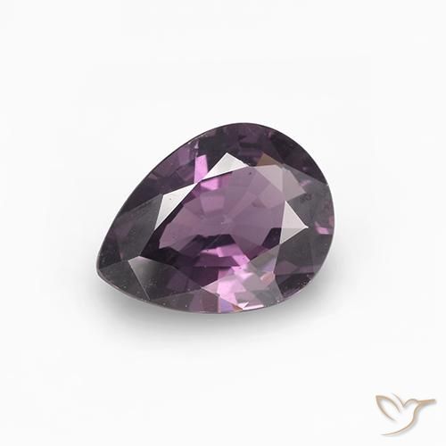 0.99ct طبيعي أرجوانى غامق الإسبنيل, شكل الكمثرى, قليلا جدا