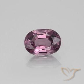 0.91ct طبيعي أرجوانى داكن-متوسط الإسبنيل, بيضوي, VVS