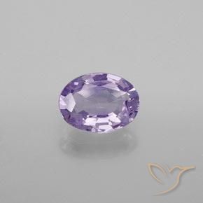 0.83ct طبيعي بنفسجى فاتح الإسبنيل, بيضوي, قليلا جدا