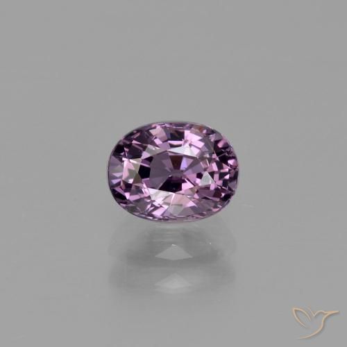 1.00ct طبيعي أرجوانى عنبى الإسبنيل, بيضوي, قليلا جدا