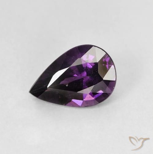 1.08ct طبيعي أرجوانى عنبى الإسبنيل, شكل الكمثرى, قليلا جدا