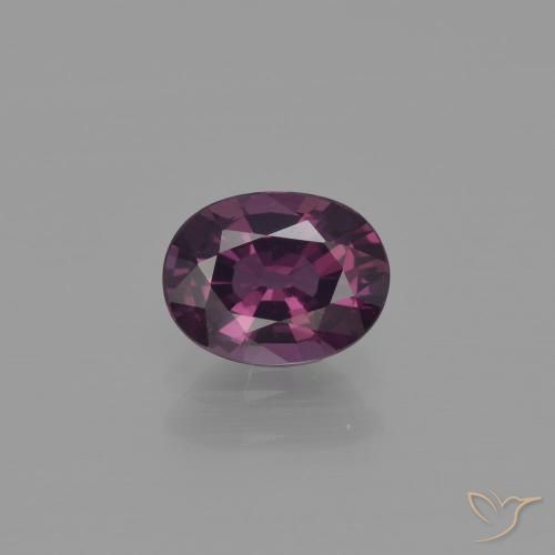 1.07ct طبيعي Deep Plum الإسبنيل, بيضوي, VVS, Photo A