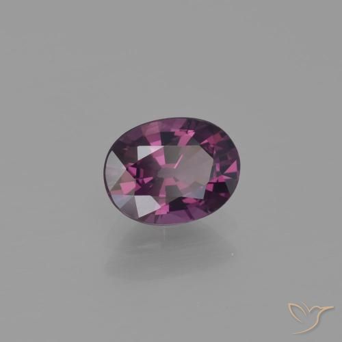 الإسبنيل Deep Plum طبيعي، بيضوي، 1.07 قيراط، VVS