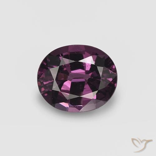 1.01ct طبيعي أرجوانى أحمر توت العليق الإسبنيل, بيضوي, VVS-VS