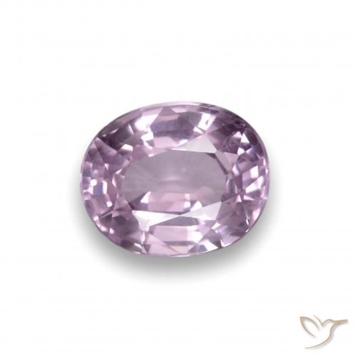 0.90ct طبيعي بنفسجى فاتح الإسبنيل, بيضوي, قليلا جدا
