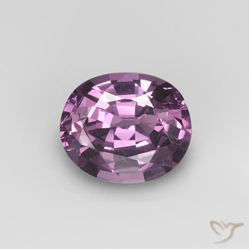 1.00ct طبيعي بنفسجى غامق الإسبنيل, بيضوي, قليلا جدا