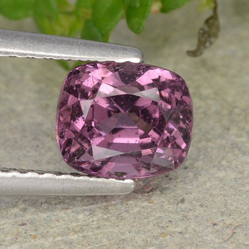 1.71ct طبيعي أرجوانى متوسط الإسبنيل, وسادة, قليلا جدا
