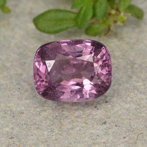 1.10ct طبيعي خزامى غامق الإسبنيل, وسادة, قليلا جدا