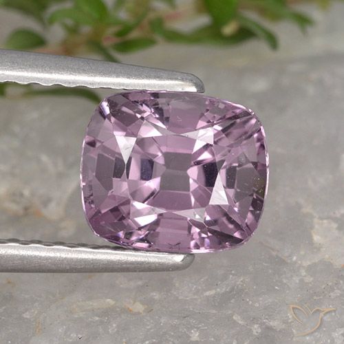 1.43ct طبيعي وردى-أرجوانى عنبى فاتح الإسبنيل, وسادة, VVS
