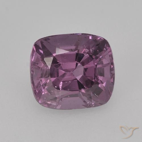 1.27ct طبيعي أرجوانى فاتح الإسبنيل, وسادة, قليلا جدا