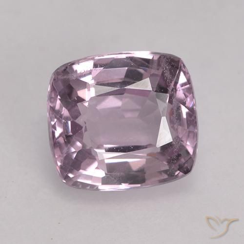 1.61ct طبيعي وردى-أرجوانى عنبى فاتح الإسبنيل, وسادة, قليلا جدا