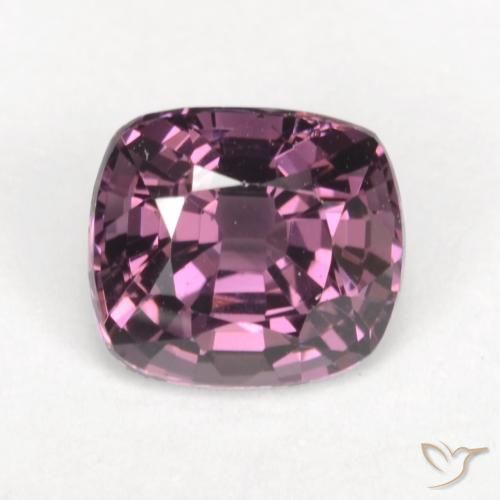 1.42ct طبيعي أرجوانى داكن-متوسط الإسبنيل, وسادة, VVS-VS