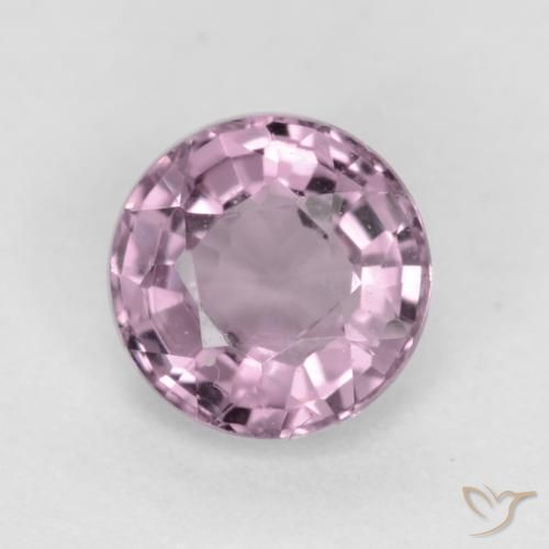 0.58ct طبيعي أرجوانى وردى فاتح جدا الإسبنيل, دائري, VVS