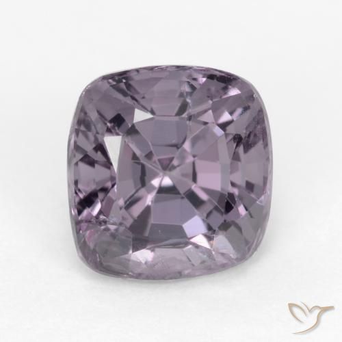 1.38ct طبيعي بنفسجى رمادى الإسبنيل, وسادة, قليلا جدا